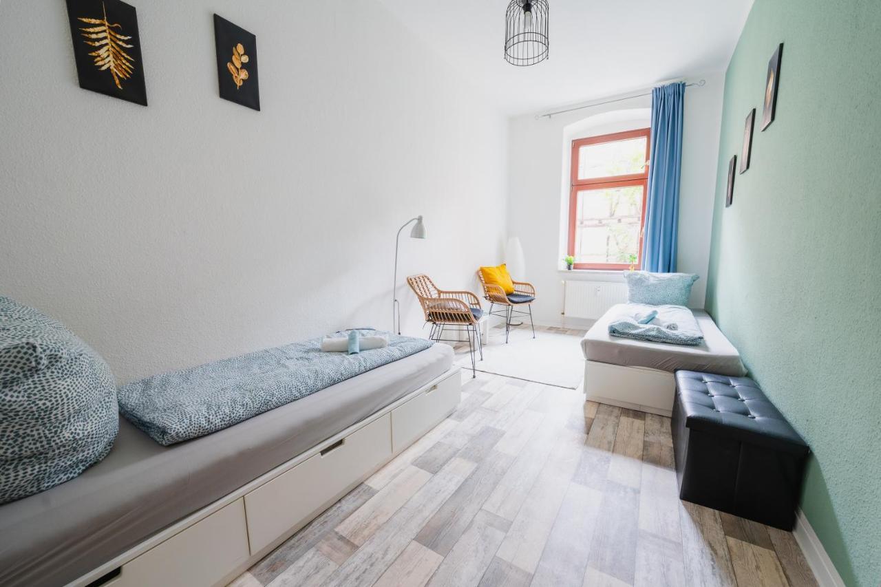 Blue Chili 08 - Magdeburg 2-Zimmer Altbau, Wi-Fi, 5 Pax Kültér fotó