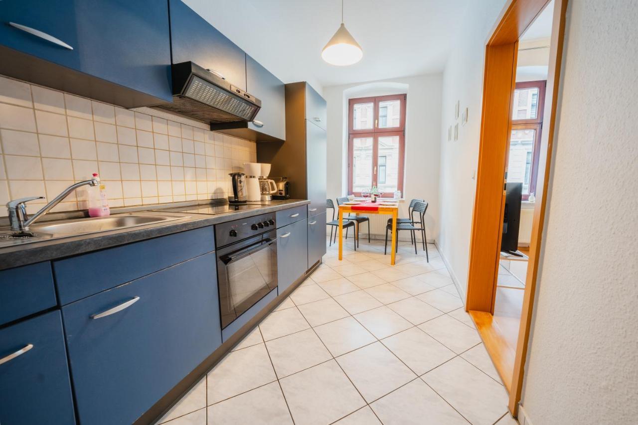 Blue Chili 08 - Magdeburg 2-Zimmer Altbau, Wi-Fi, 5 Pax Kültér fotó