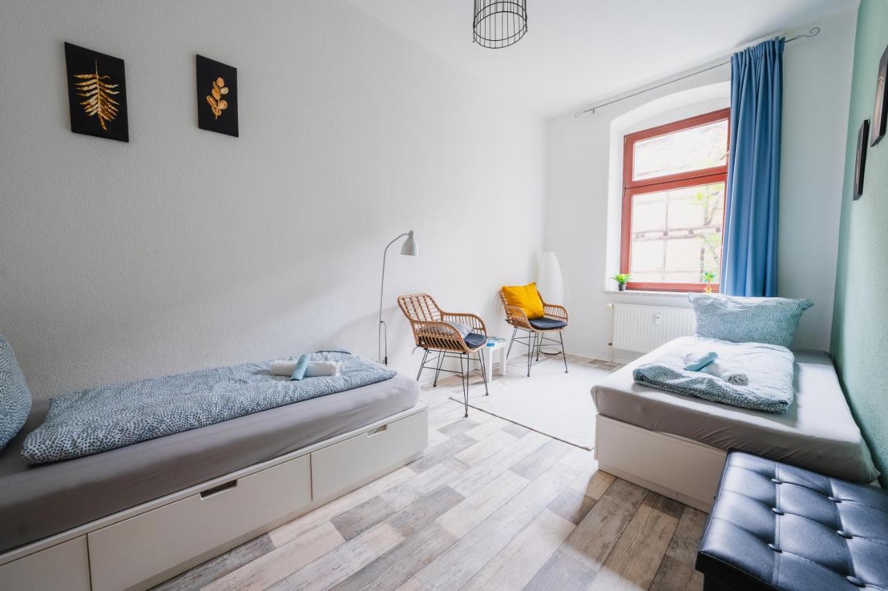 Blue Chili 08 - Magdeburg 2-Zimmer Altbau, Wi-Fi, 5 Pax Kültér fotó