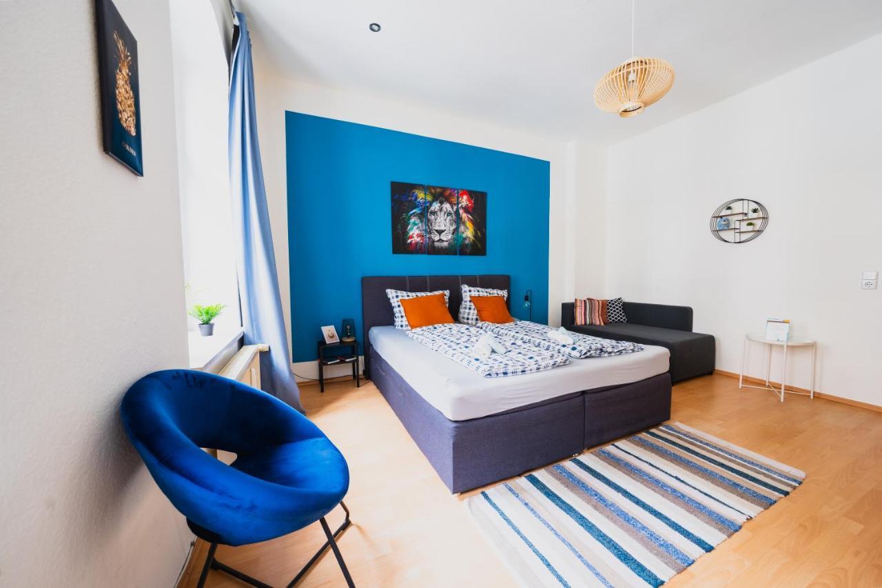 Blue Chili 08 - Magdeburg 2-Zimmer Altbau, Wi-Fi, 5 Pax Kültér fotó