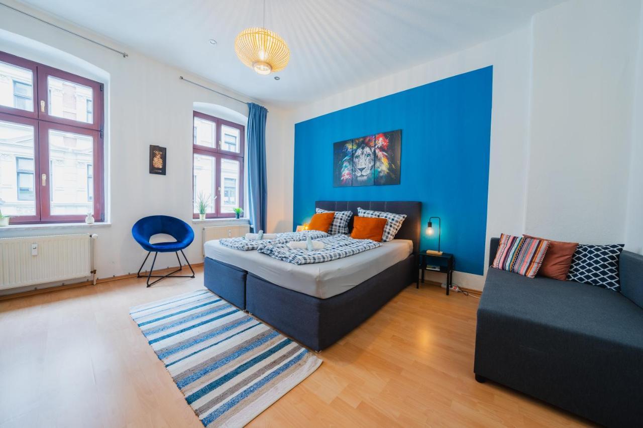 Blue Chili 08 - Magdeburg 2-Zimmer Altbau, Wi-Fi, 5 Pax Kültér fotó